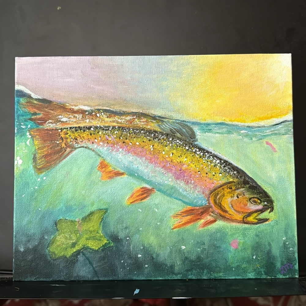 Vibrant Fish Original Acrylic Art Painting